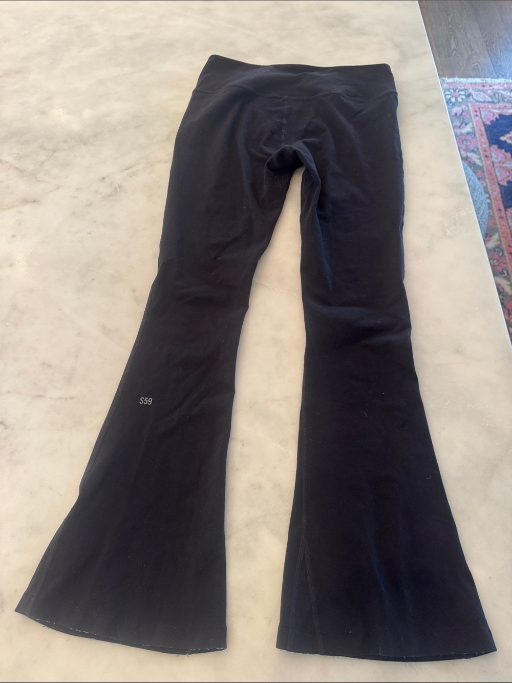 Splits59 Black Flared Yoga Pants - Stretch Flare Leg